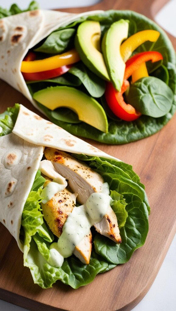 Hummus and Veggie Wrap