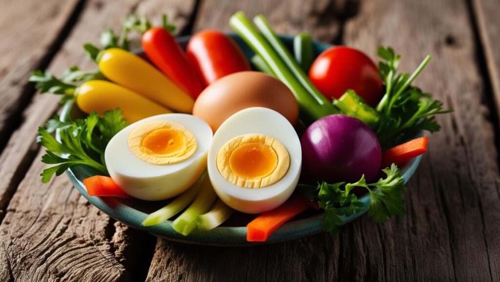 Hard-Boiled Eggs & Veggies