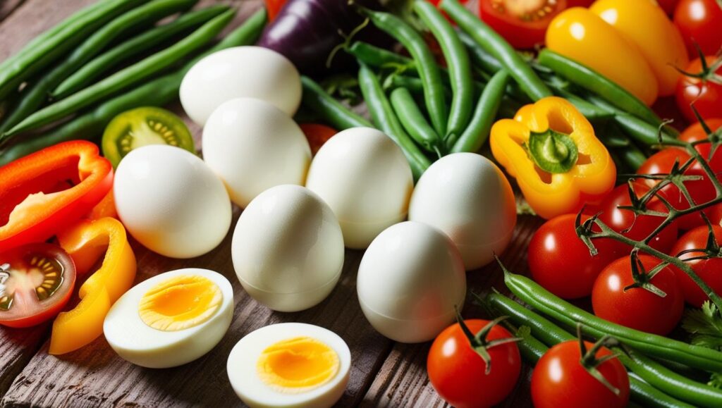 Hard-Boiled Eggs & Veggies