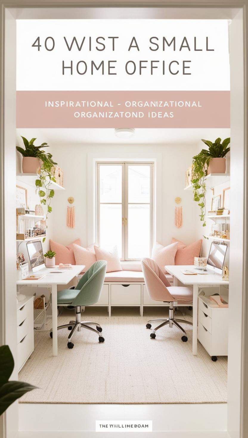 16 Cute Small Home Office Inspo Ideas