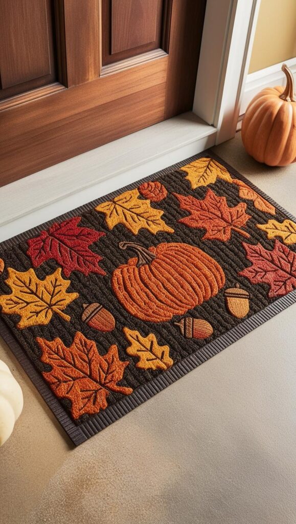 Fall-Themed Doormat: A Welcoming Touch