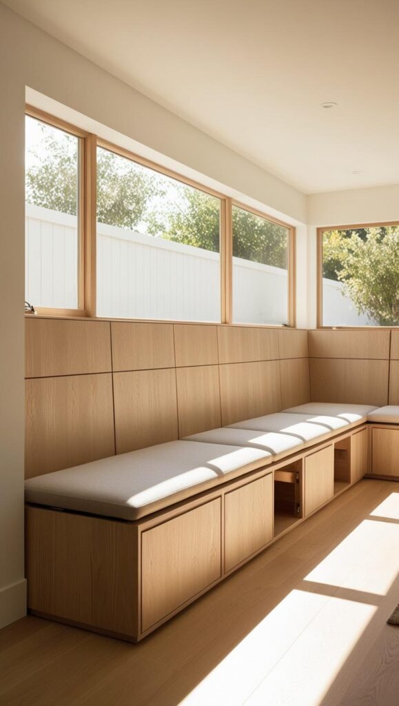 Hidden Storage Benches