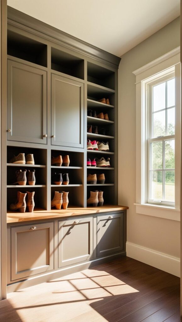 Mudroom Shoe Storage