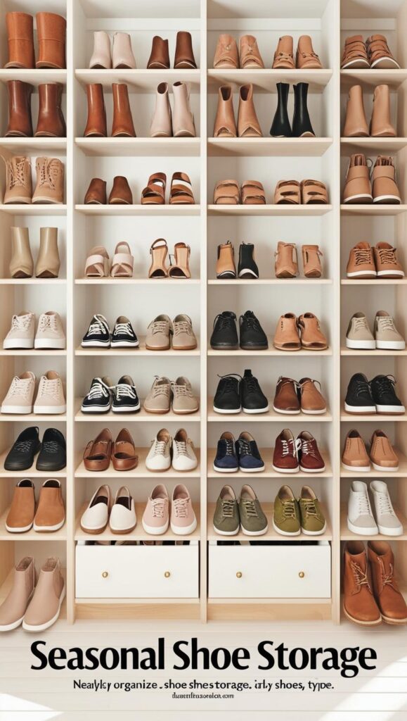 Seasonal Shoe Storage