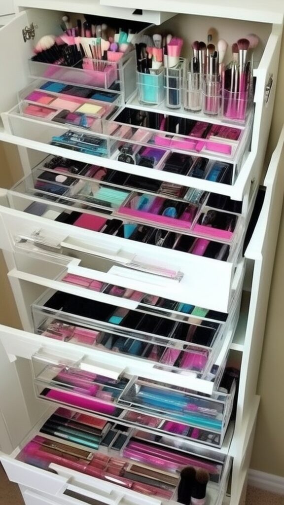 Creative Makeup Storage Drawer Ideas