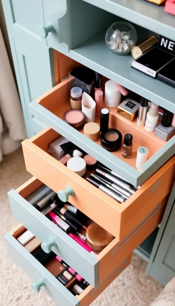 Creative Makeup Storage Drawer Ideas