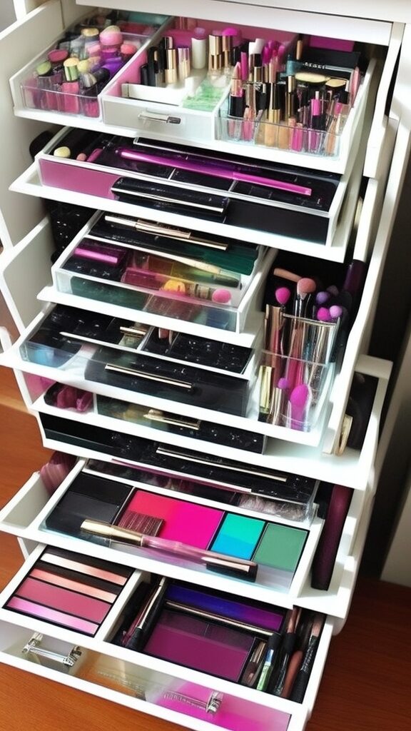 Creative Makeup Storage Drawer Ideas