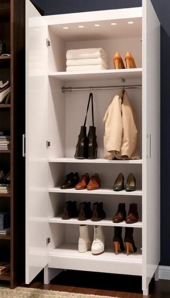 Slim and Stylish Shoe Cabinets