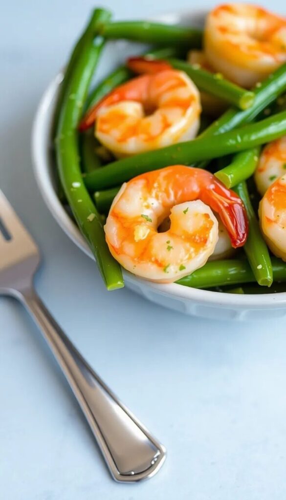 Lemon Garlic Butter Shrimp and Green Beans