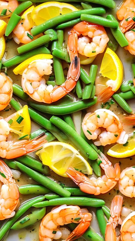 Lemon Garlic Butter Shrimp and Green Beans