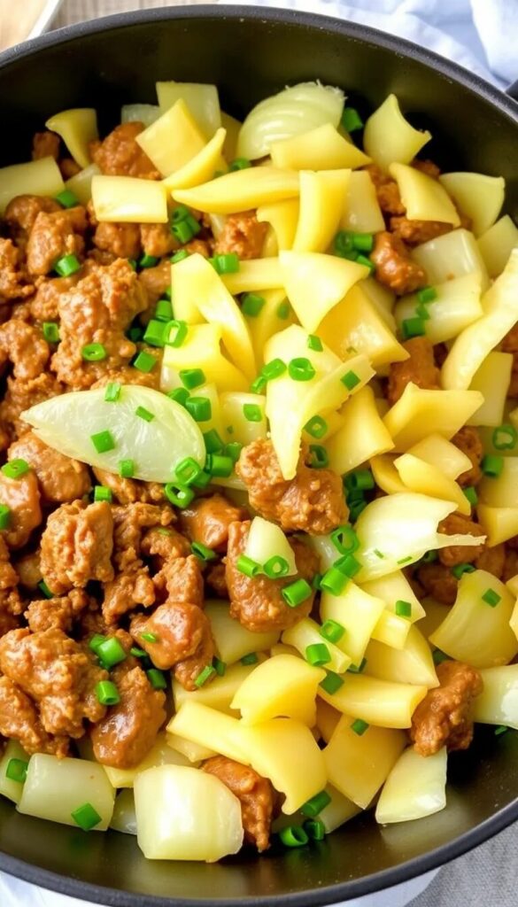  Ground Beef and Cabbage Skillet