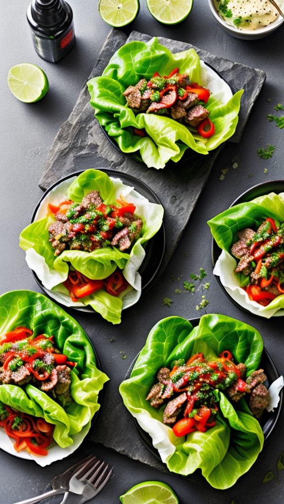 Sausage and Pepper Jack Lettuce Wrap